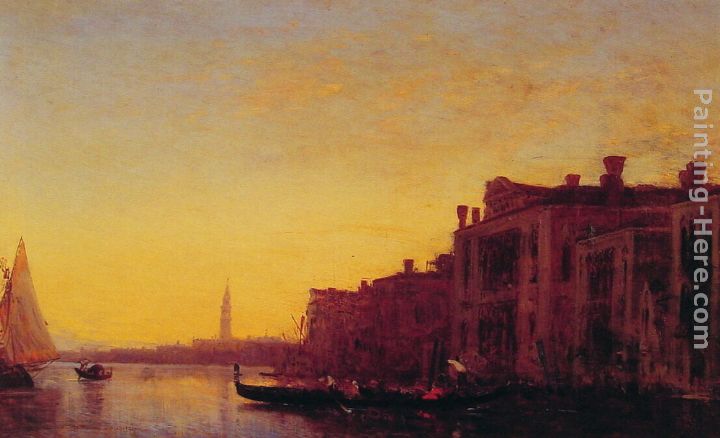 Grand Canal, Venice painting - Felix Ziem Grand Canal, Venice art painting